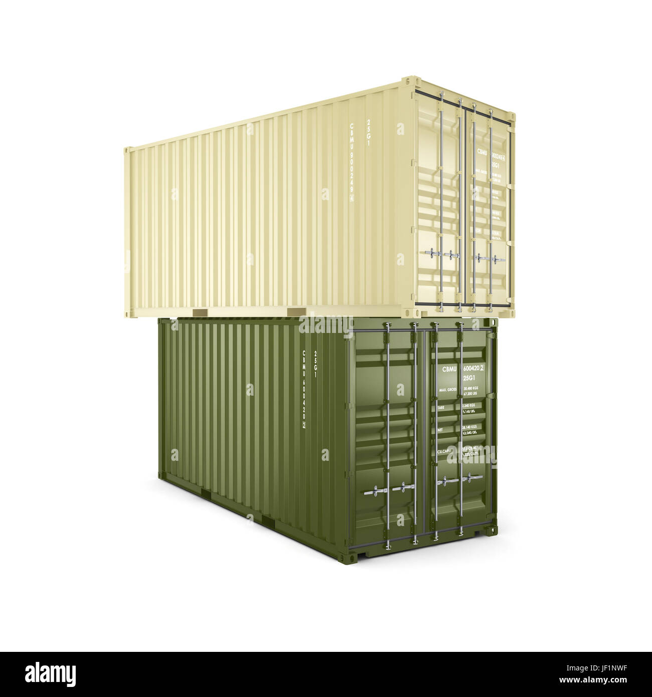 3D rendering container Stock Photo - Alamy