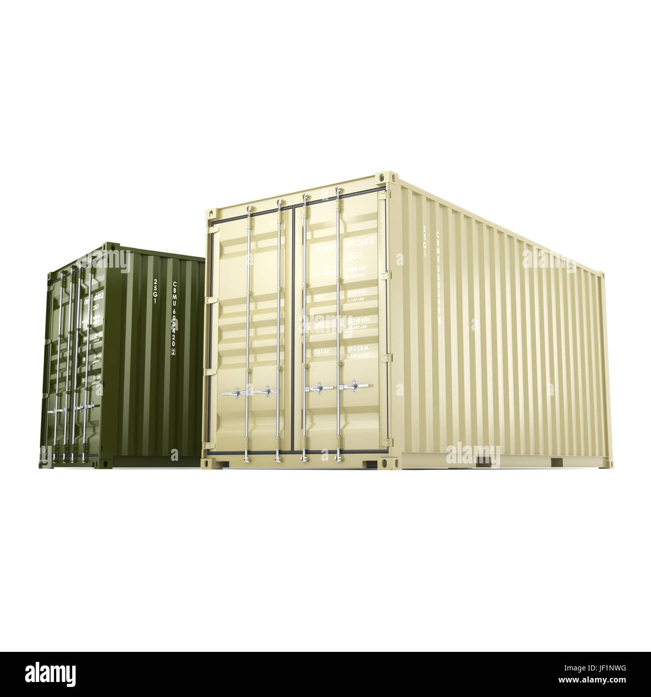 3D rendering container Stock Photo - Alamy