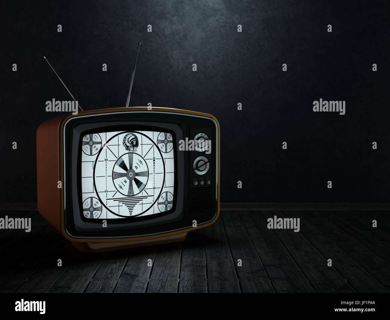 old tv video resolution 3d rendering old tv stock photo