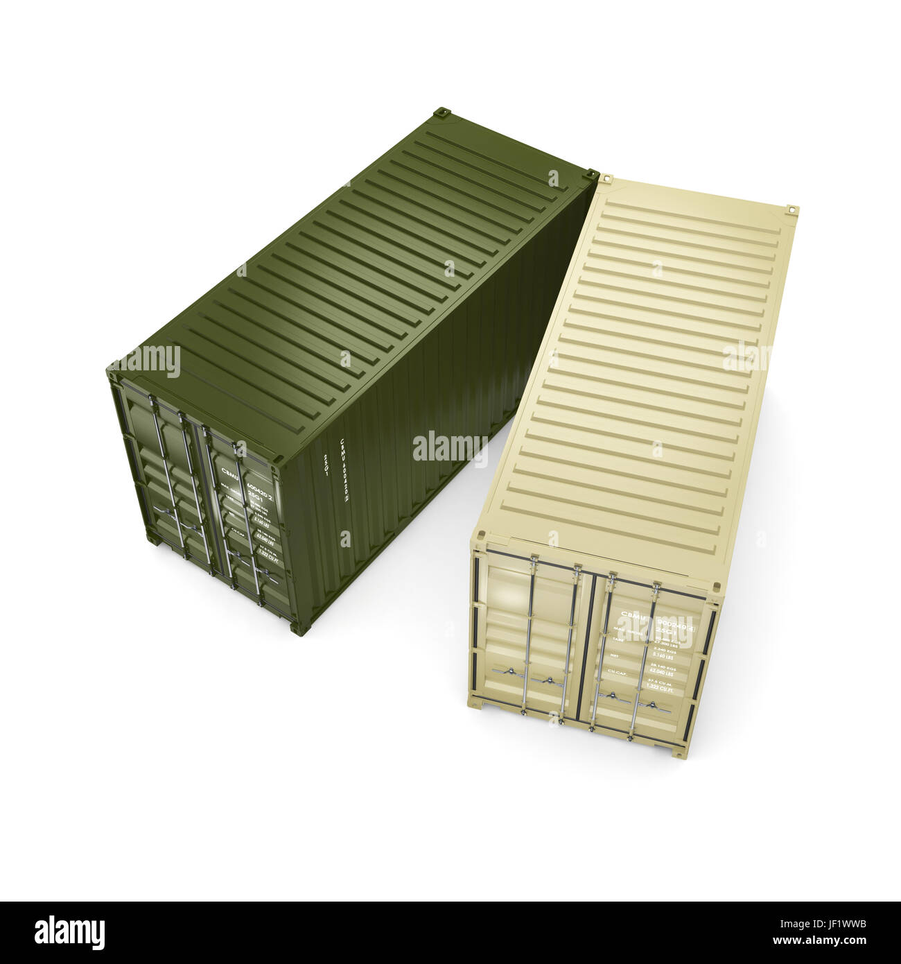 3D rendering container Stock Photo - Alamy