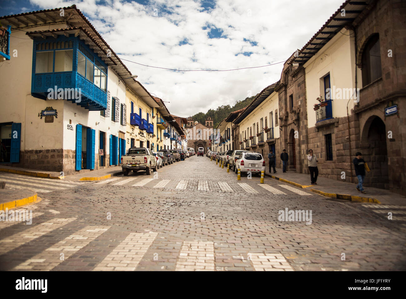 Street of Cusco, Peru Stock Photo Alamy