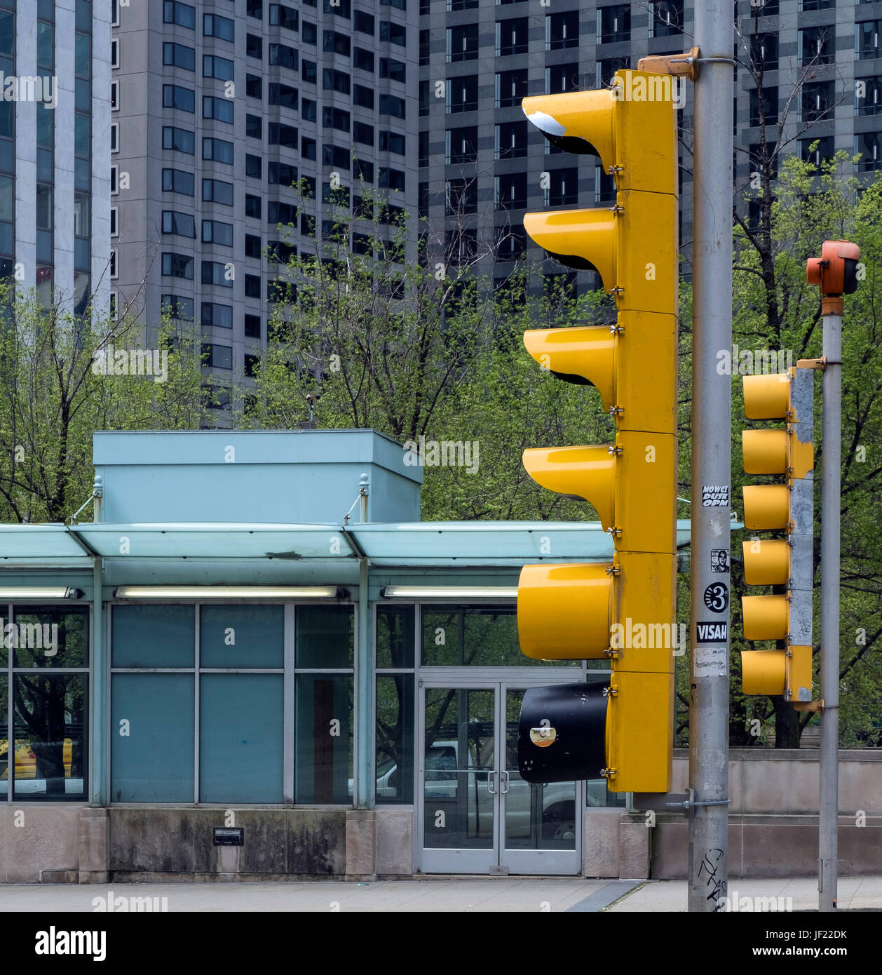 Chicago traffic lights Stock Photo Alamy