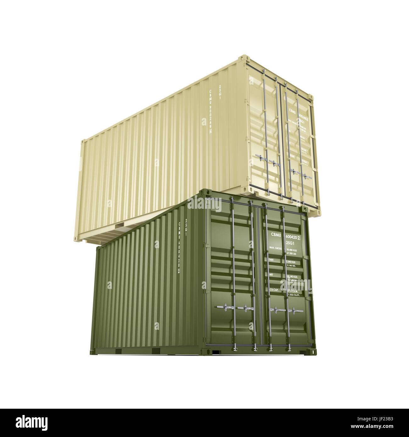 3D rendering container Stock Photo - Alamy