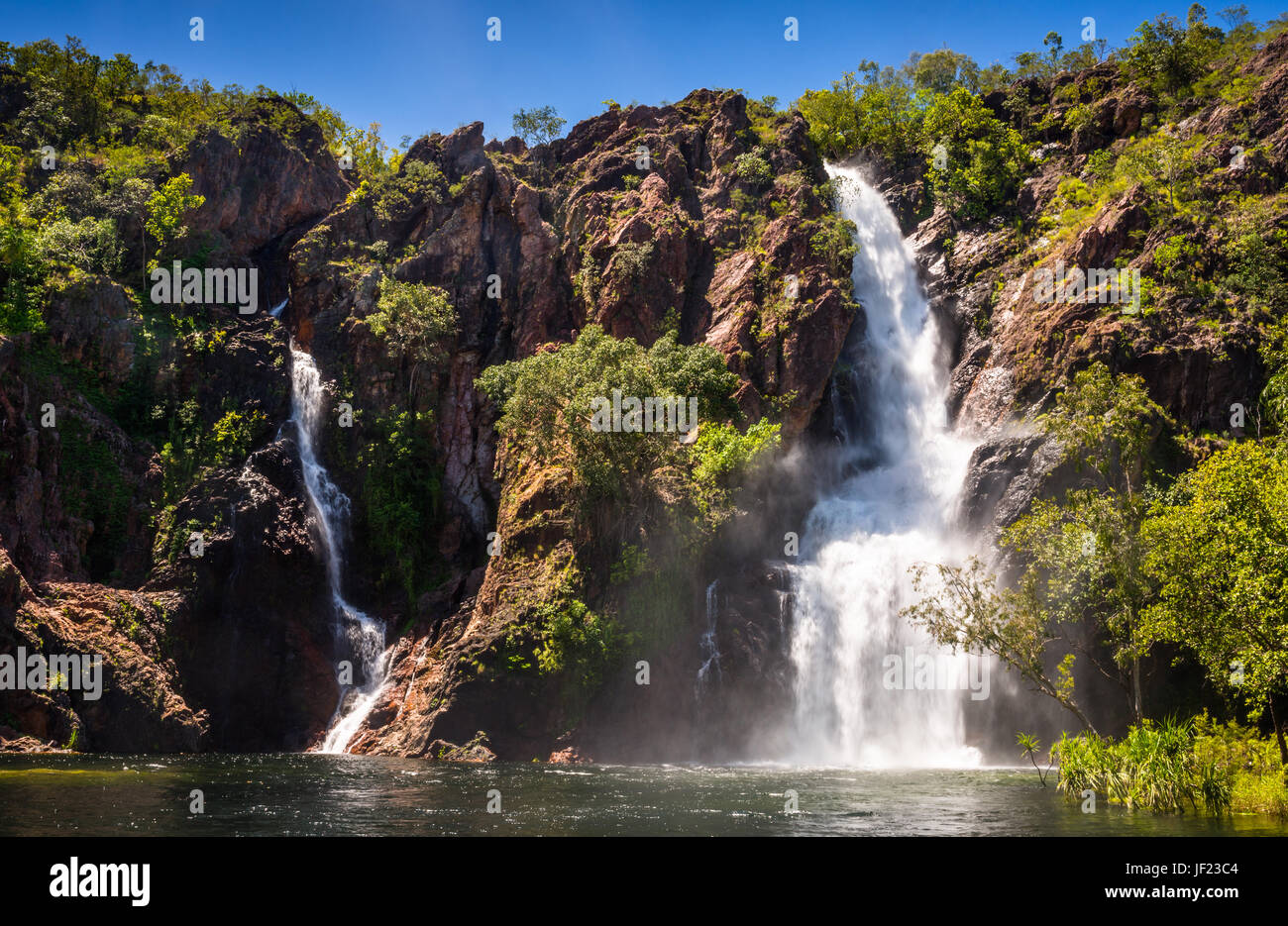 Wangi Falls during wet season, Litchfield National Park, Australia. Stock Photo