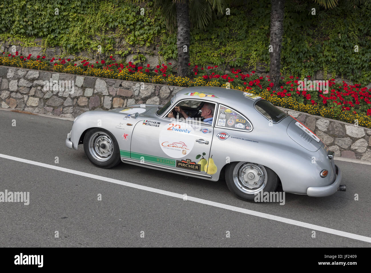 South Tyrol Rallye 2016 Porsche 356 A silver Stock Photo