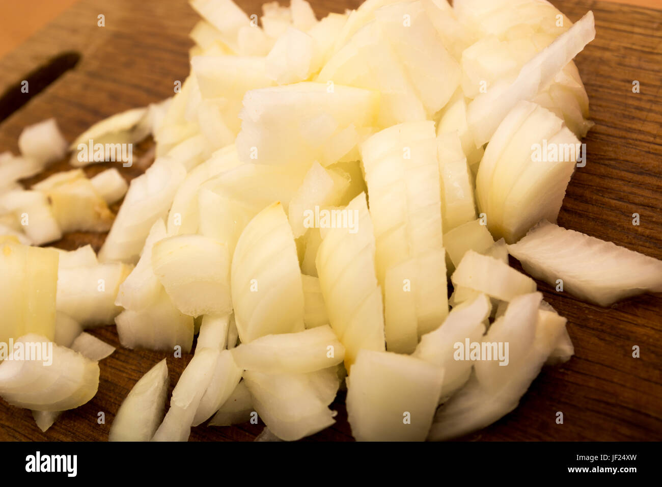 Onion  ready for cooking Stock Photo