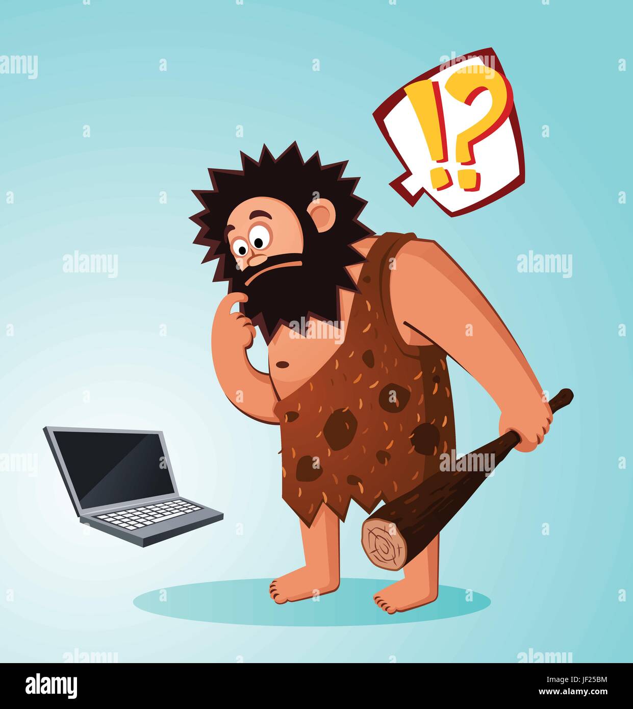 Amazed computer Stock Vector Images - Alamy