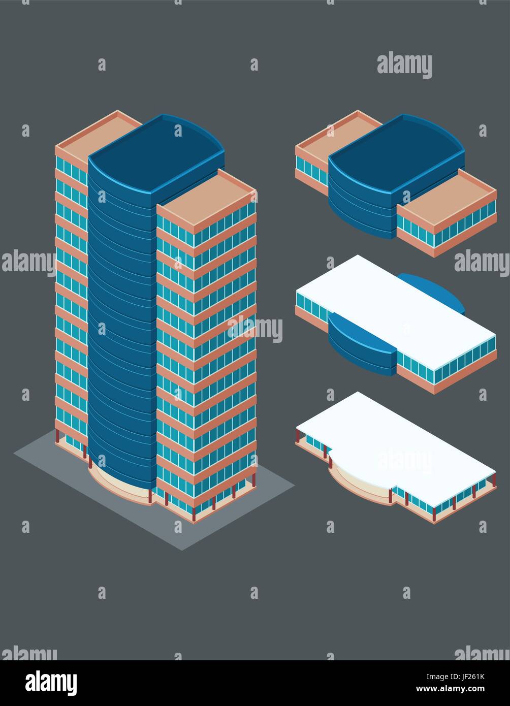 skyscraper building Stock Vector