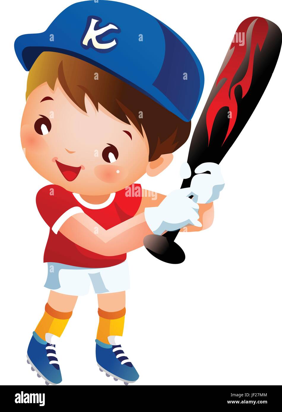 Full length portrait baseball bat Stock Vector Images Alamy