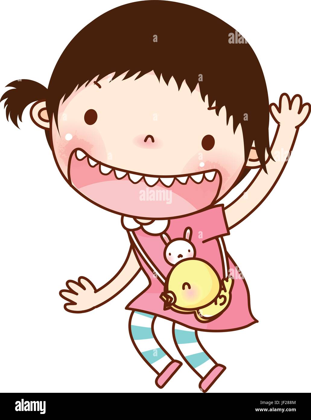 Toothy smile standing Stock Vector Images - Alamy