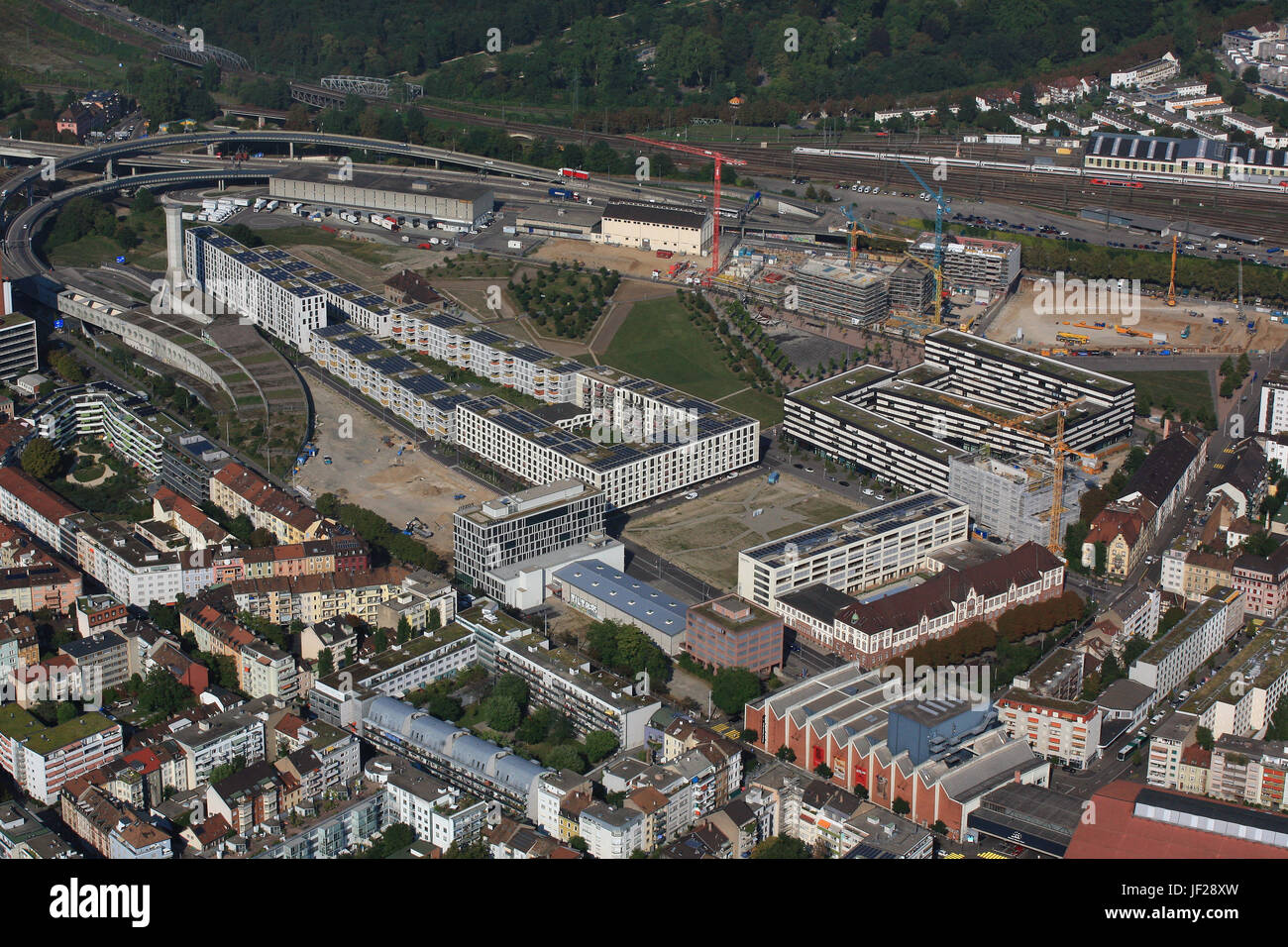 Basle, Erlenmatt area Stock Photo