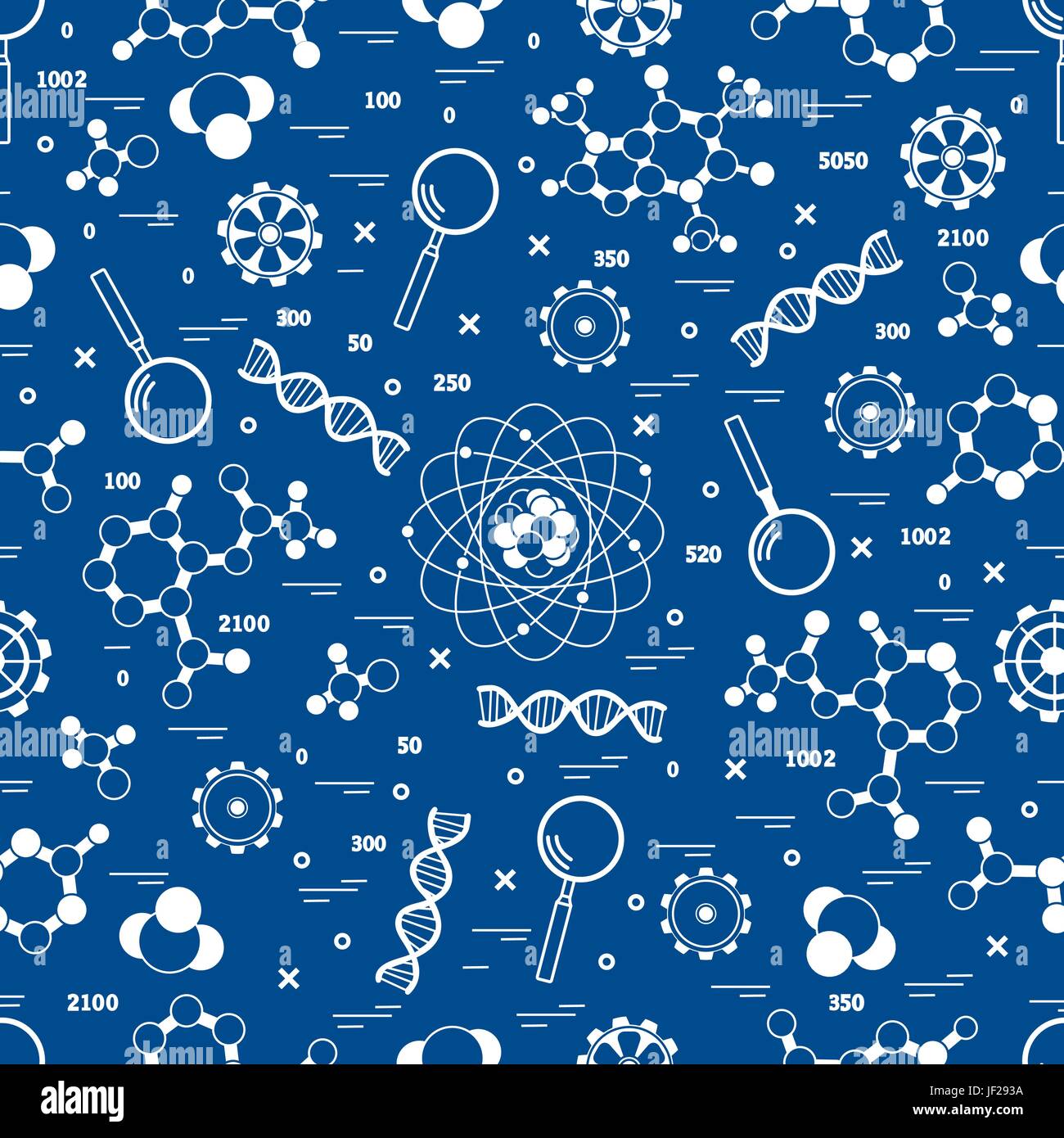 Science Section Designs Seamless pattern with variety scientific, education elements. Design ...