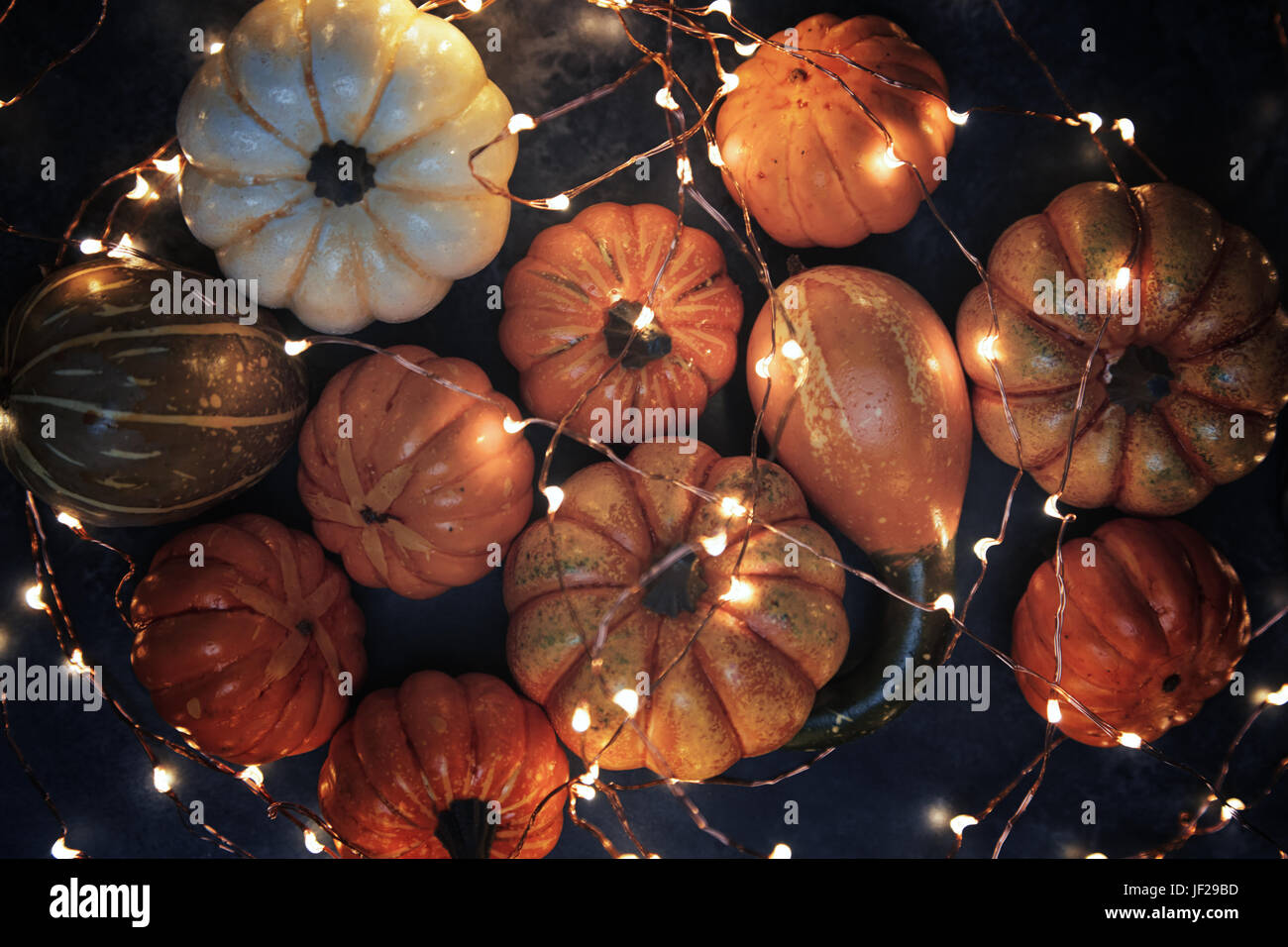 Halloween pumpkins with illumination Stock Photo - Alamy