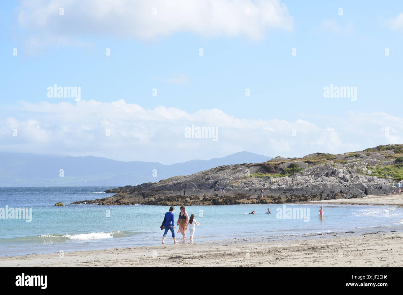 Sand View of Castle Cove Beach in Kerry, Ireland Stock Photo Alamy