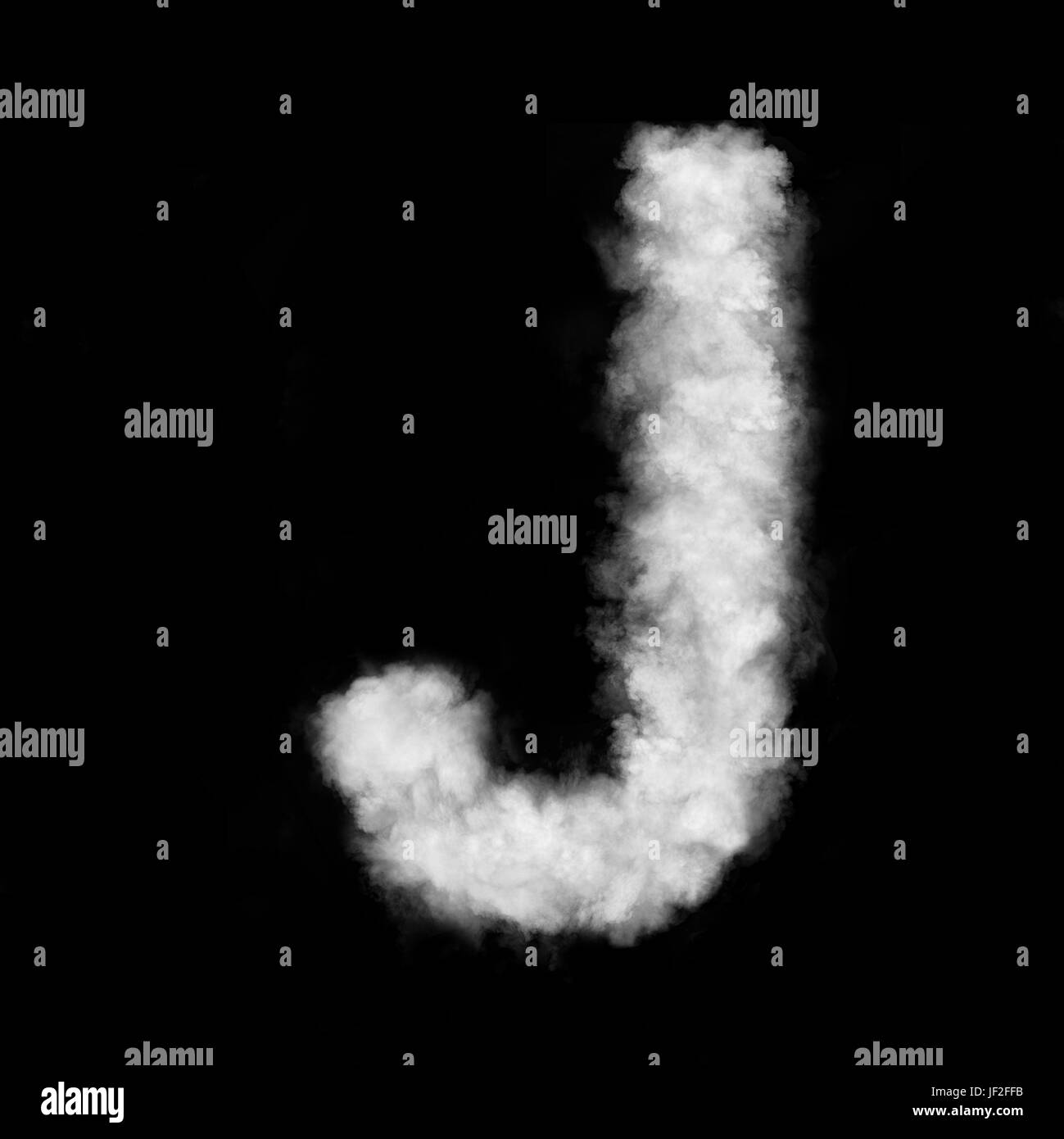 letter J made of the clouds Stock Photo Alamy