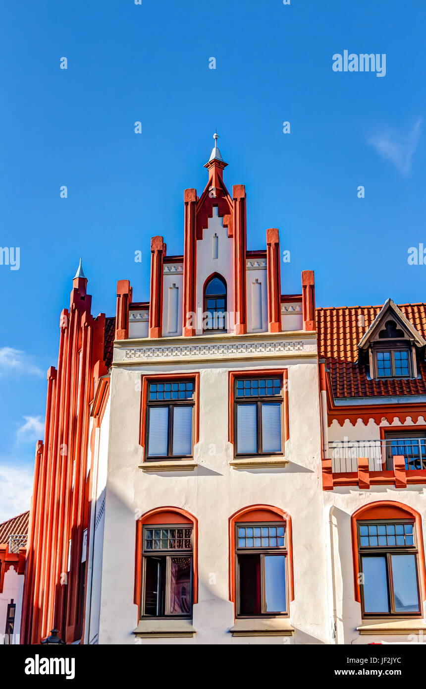 Historic building in Wismar Stock Photo