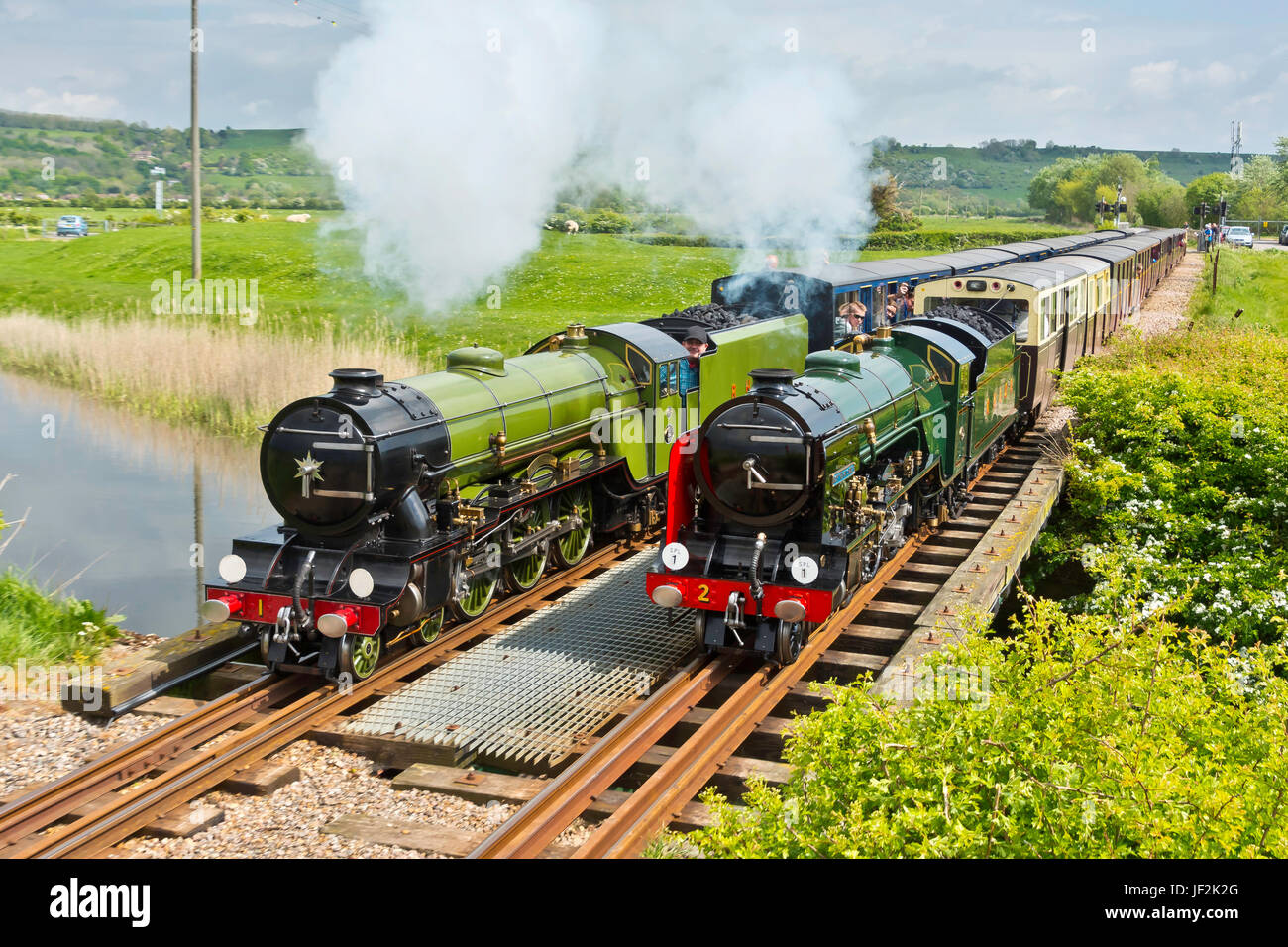 Romney Hythe and Dymchurch railway. A 15" gauge miniature railway in