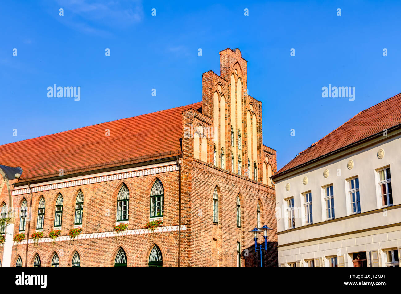 Town hall of Parchim Stock Photo