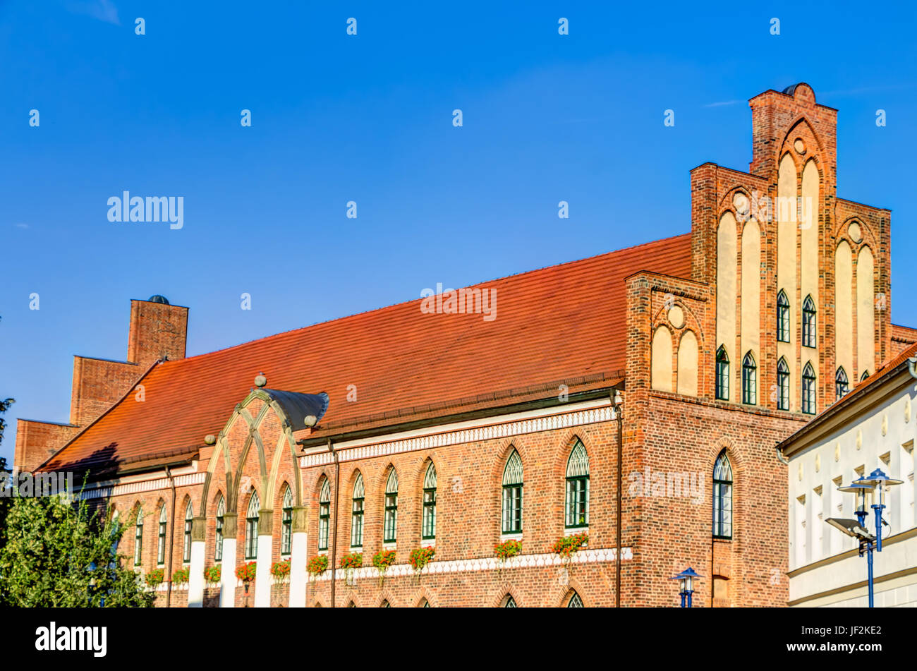Town hall of Parchim Stock Photo