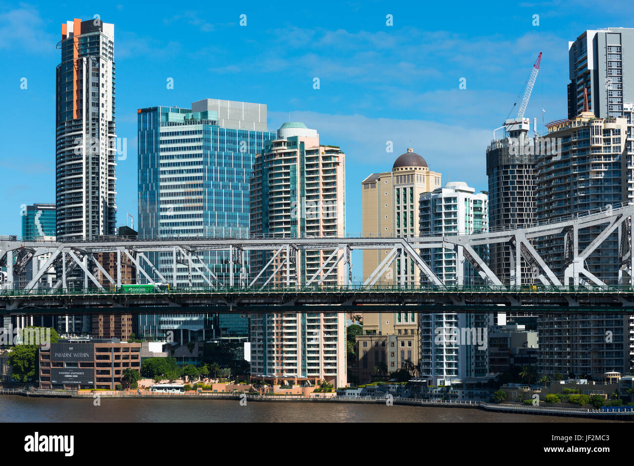 Brisbane city skyline with Story bridge. Queensland. Australia Stock Photo Alamy