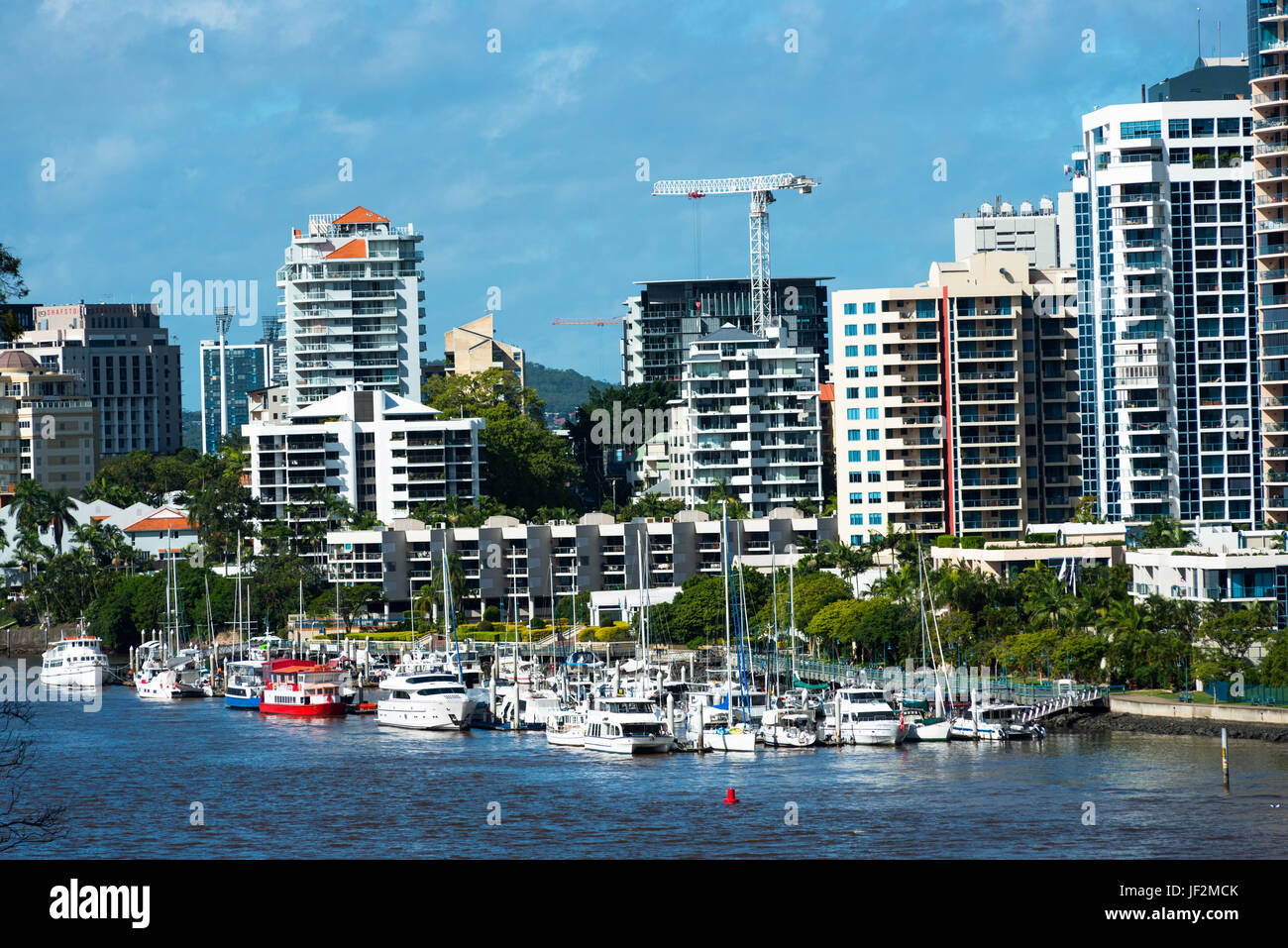 Darwin city skyline seen from Stokes Hill Wharf Terminal, Northern territory, Australia. Stock Photo