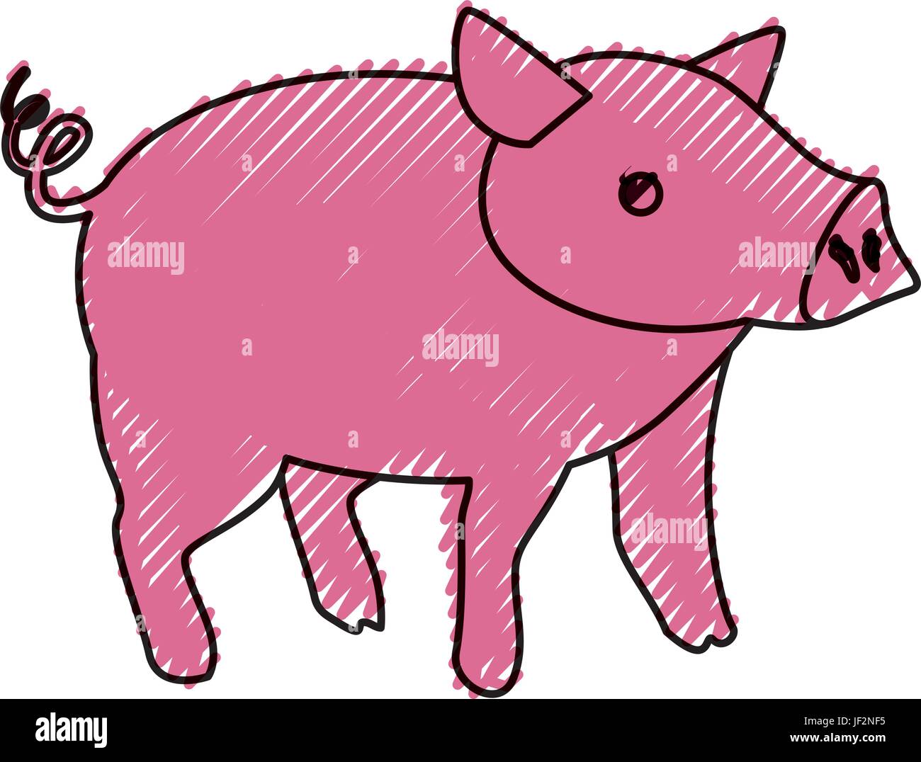 pig-farm-animal-stock-vector-image-art-alamy