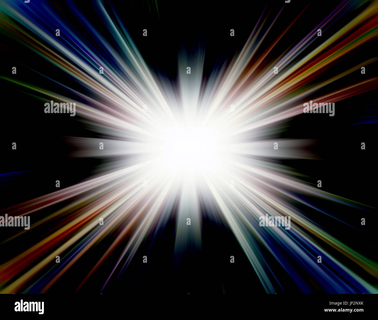 Dazzling light beams background Stock Photo