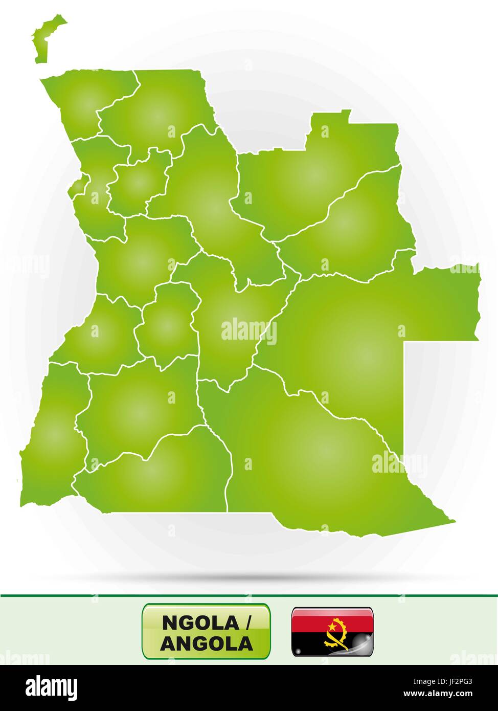 map of angola with limits in green Stock Vector Image & Art - Alamy