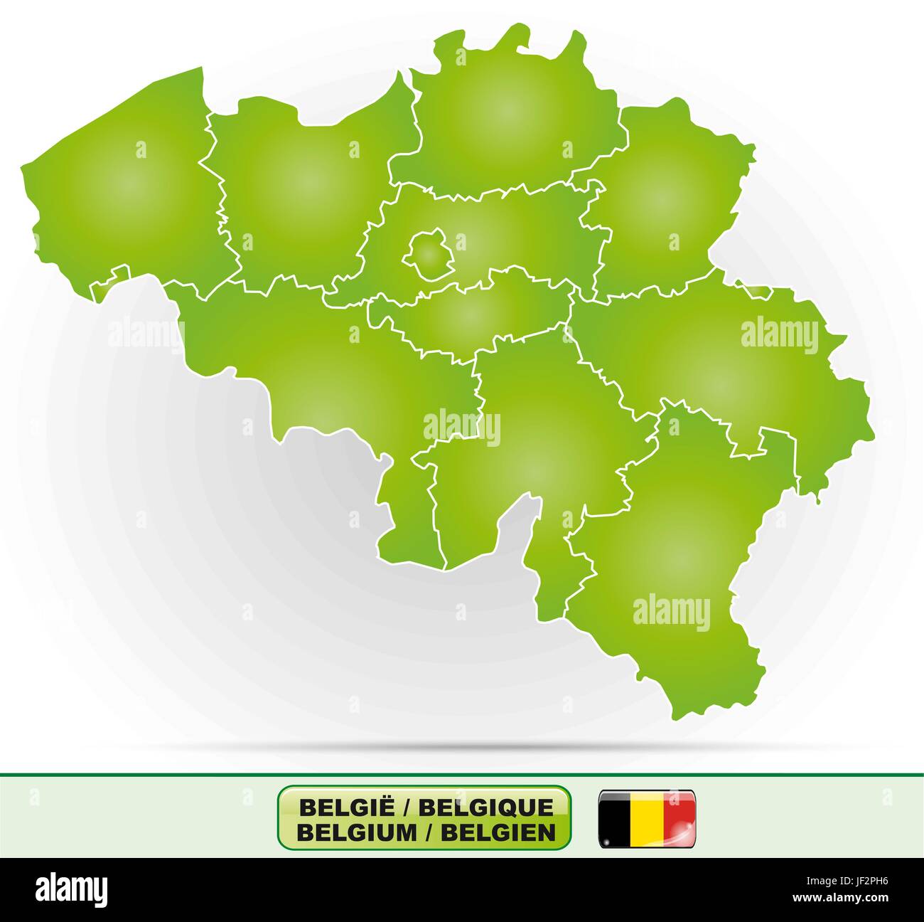 map of belgium Stock Vector