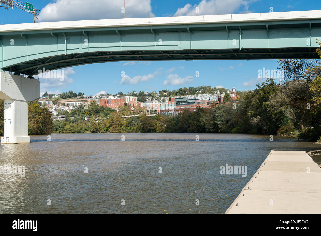 Overview of City of WV Stock Photo Alamy