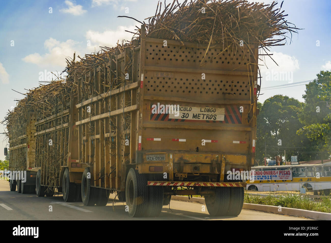 Commercial Truck Back View Paraiba Brazil Stock Photo - Alamy