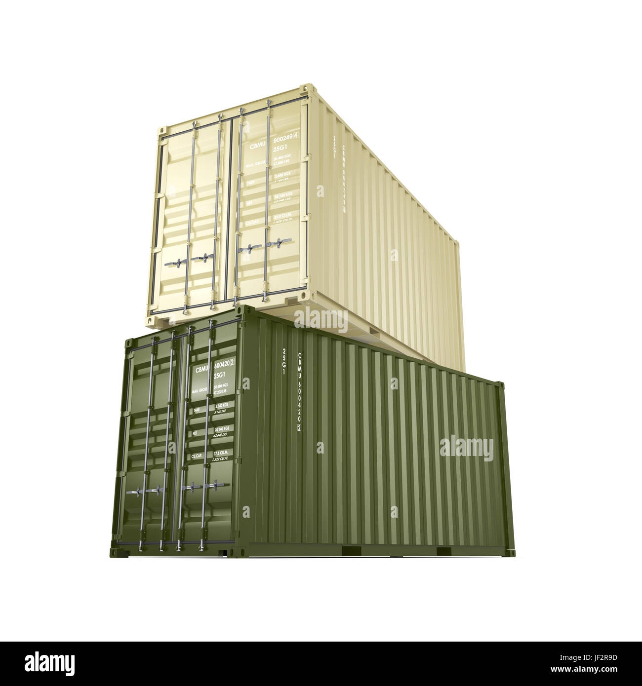 3D rendering container Stock Photo - Alamy