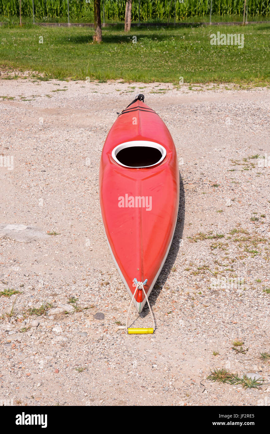 kayak on the beach Stock Photo - Alamy