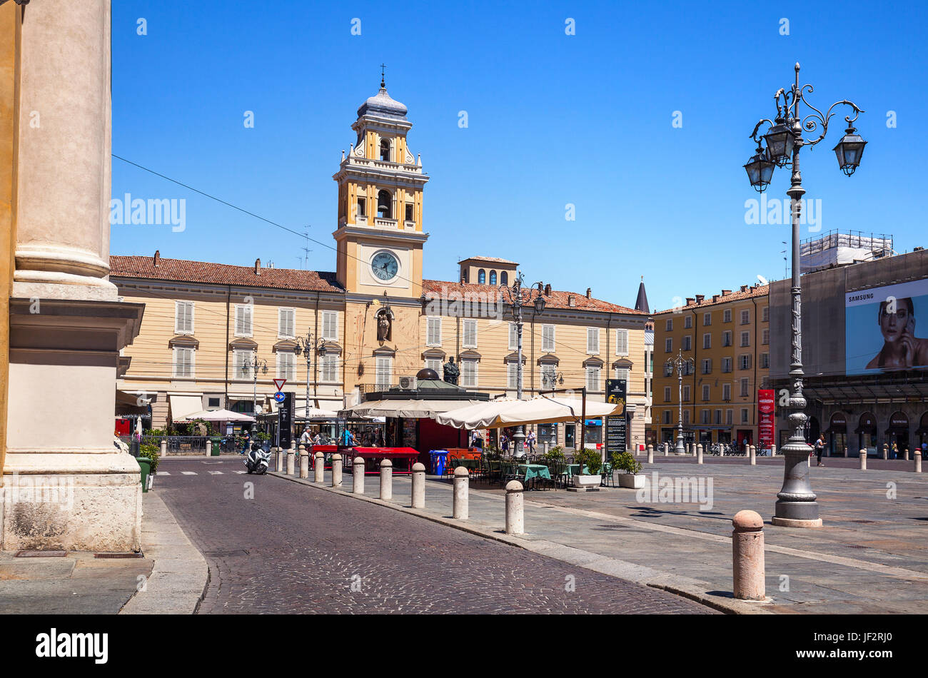 Piazza Garibaldi. Parma Stock Photo