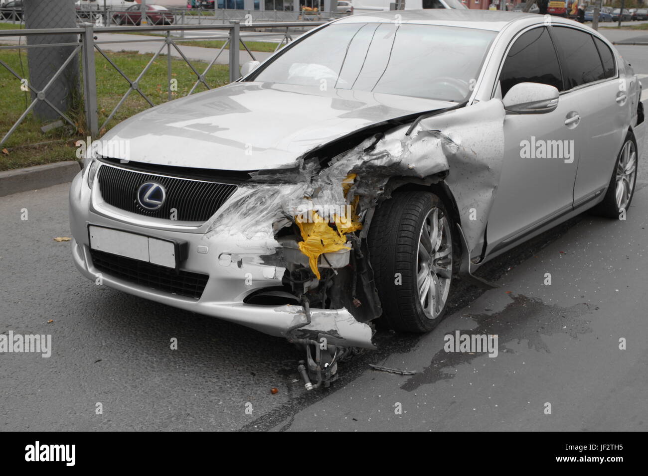 accident Lexus crash Stock Photo Alamy