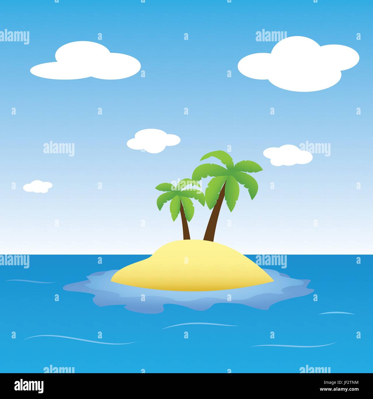 beach, seaside, the beach, seashore, summer, summerly, palms, illustration, Stock Vector