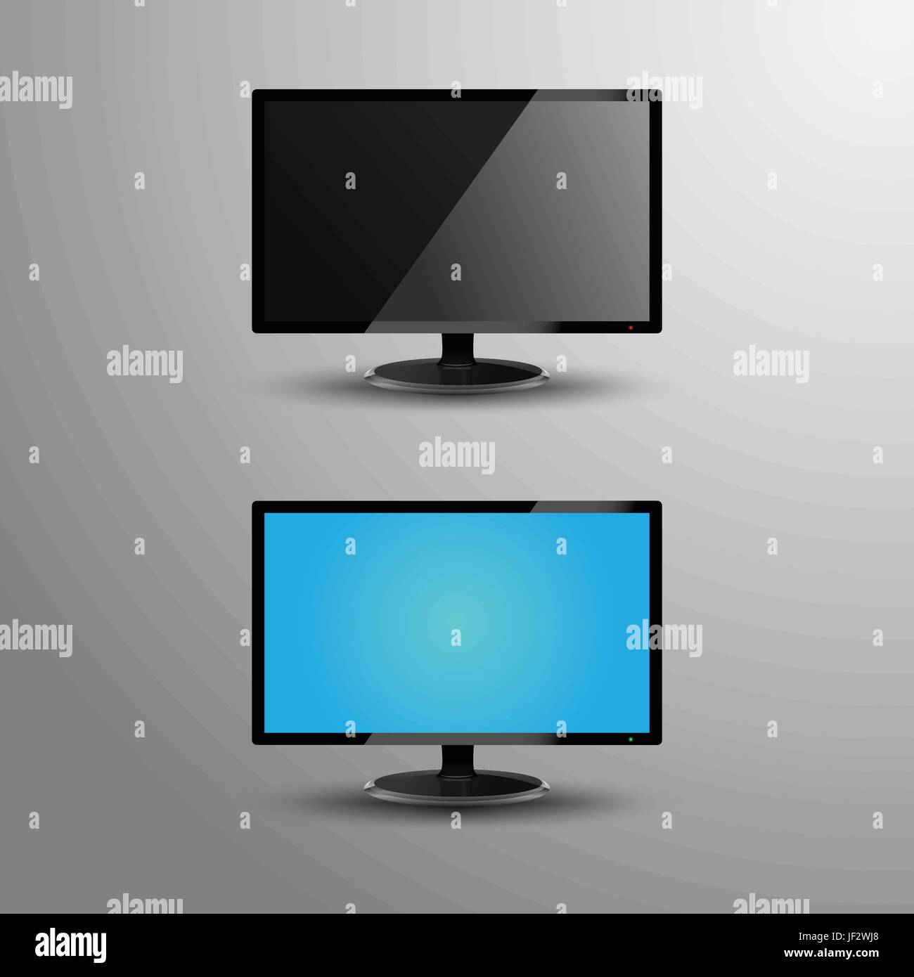 computer monitors business Stock Vector 
