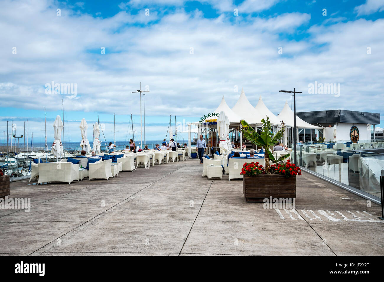 The Port where ferries and Cruise Liners Berth in Funchal Madeira