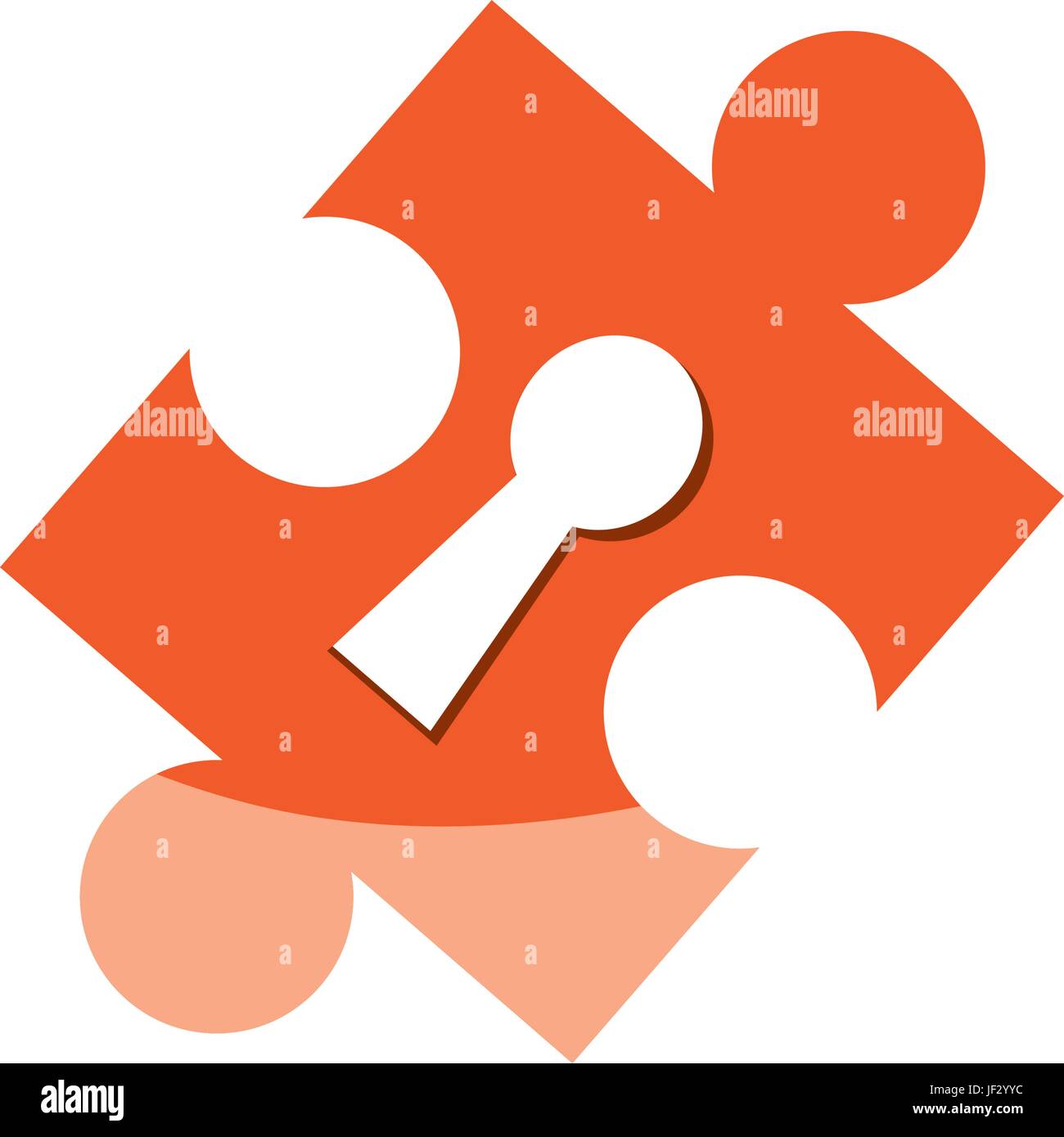 Puzzle Piece Isolated Stock Vector Image Art Alamy