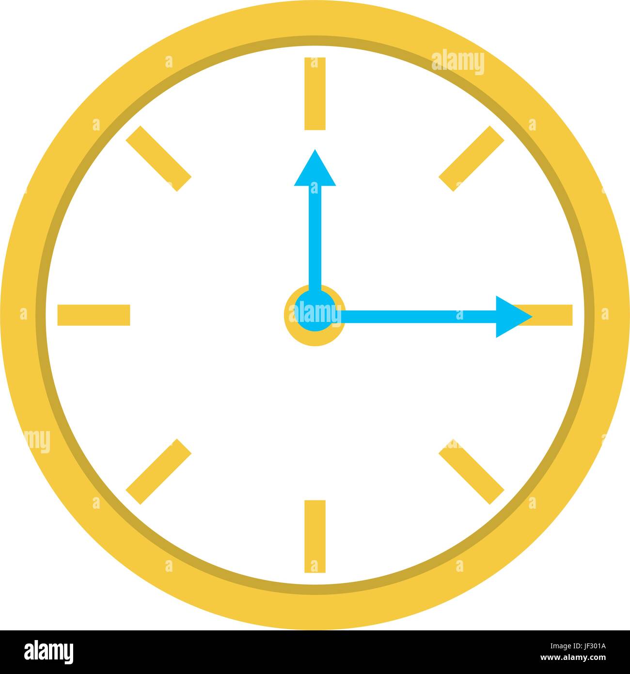 Wall clock isolated Stock Vector Image & Art - Alamy