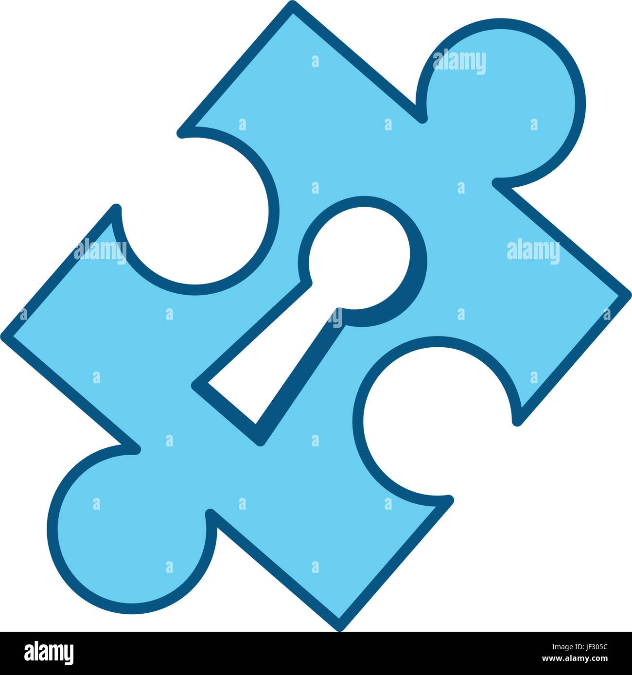 Puzzle piece isolated Stock Vector Image & Art - Alamy