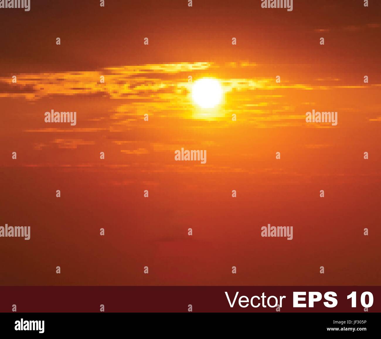 colour, sunset, abstract, orange, color, firmament, sky, backdrop, background Stock Vector Image