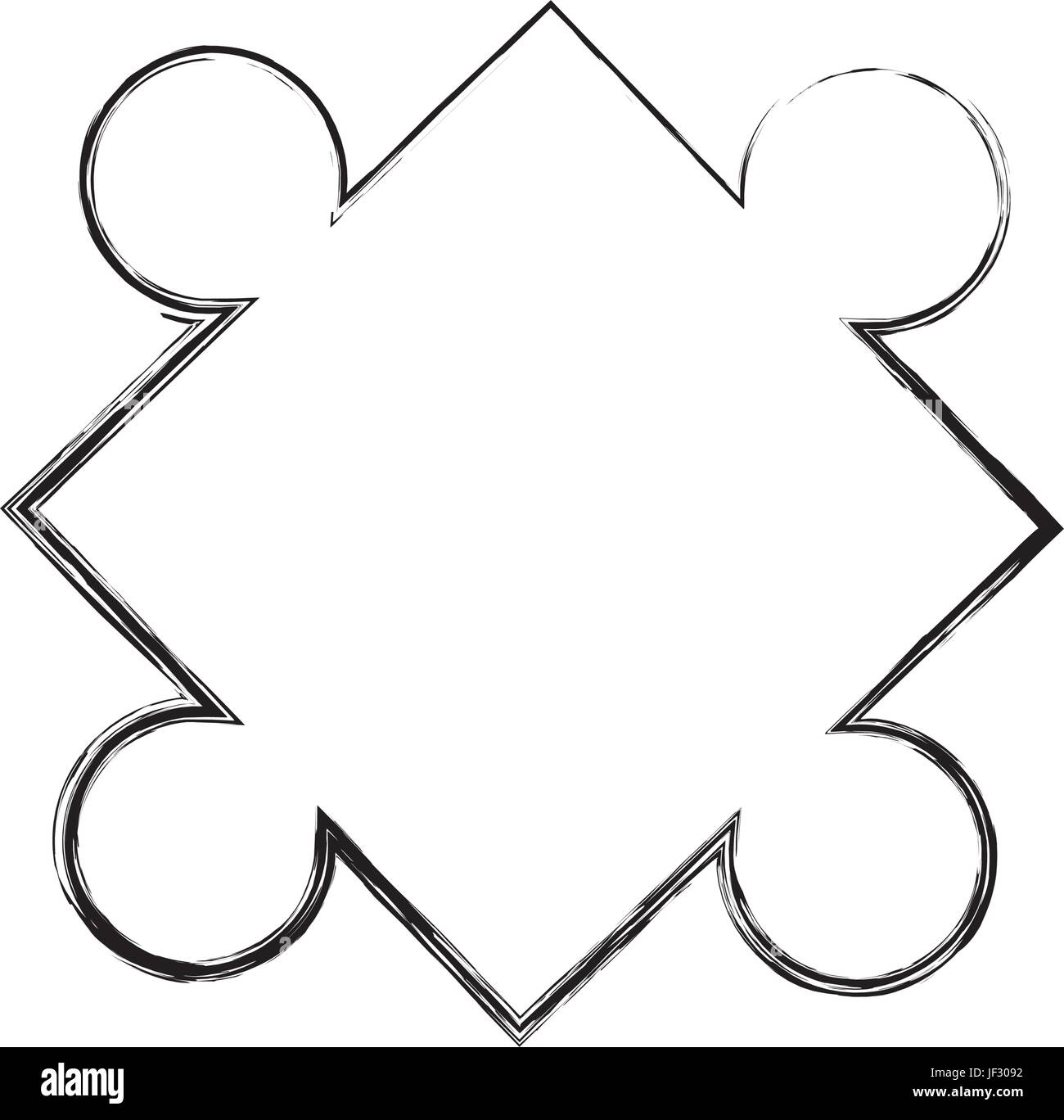 Puzzle piece isolated Stock Vector Image & Art - Alamy