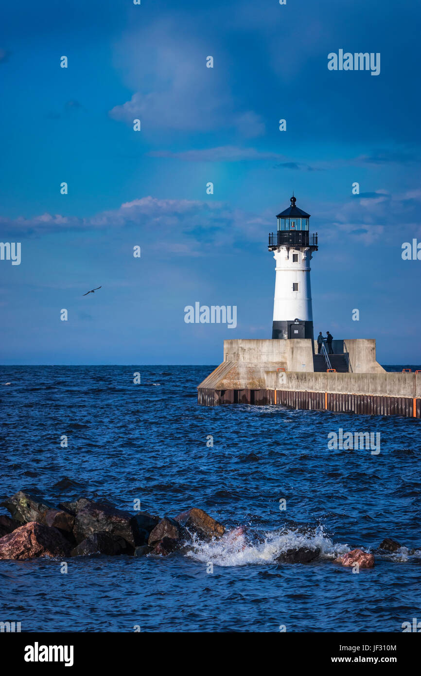 The harbor lighthouse in Duluth, Minnesota, USA Stock Photo Alamy