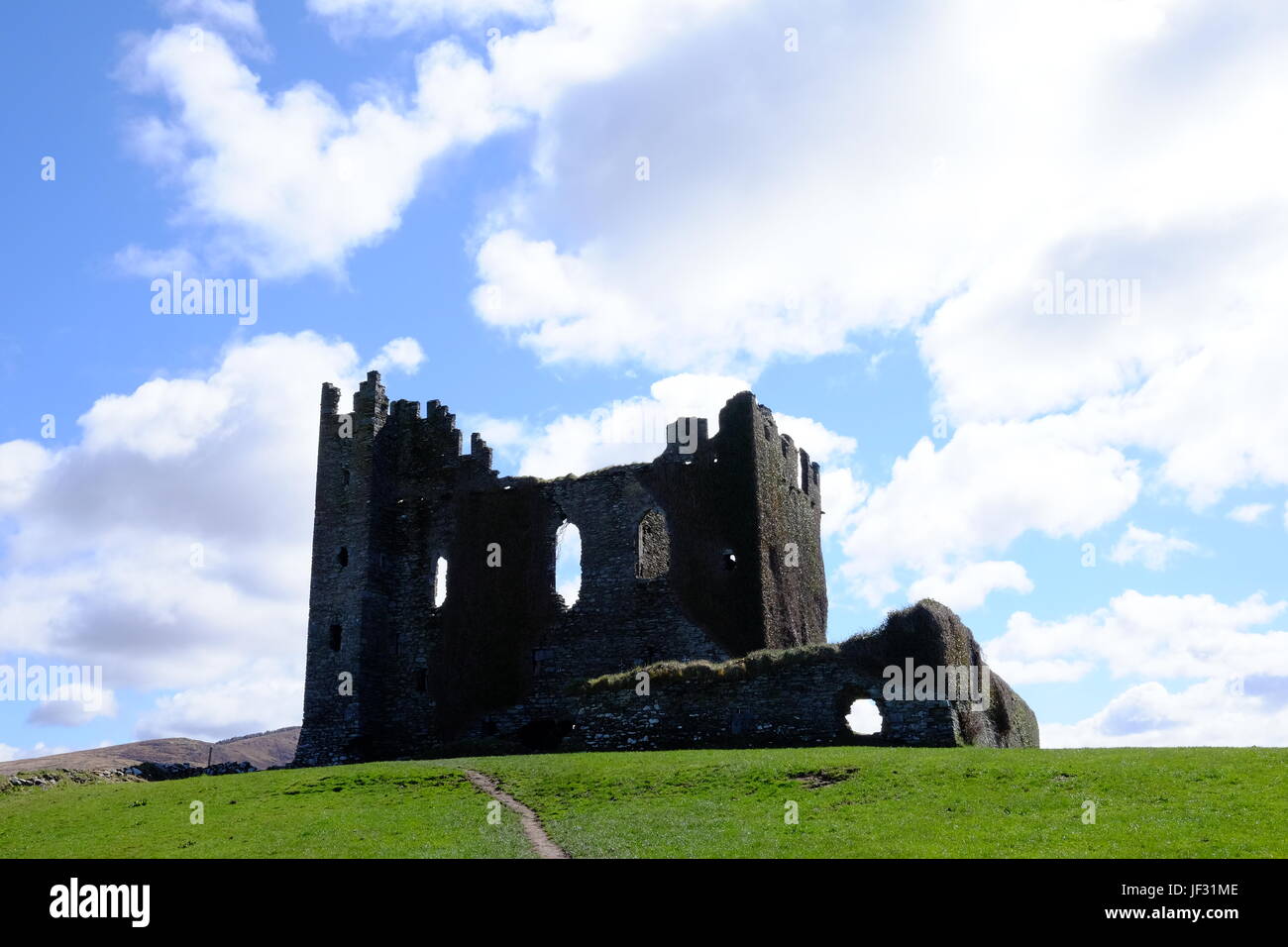 Ballcarbery Castle near Cahersiveen in County Kerry, Republic of Ireland Stock Photo
