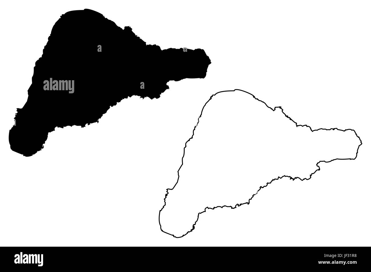 Rapa Nui Island Map Vector Illustration Scribble Sketch Easter Island