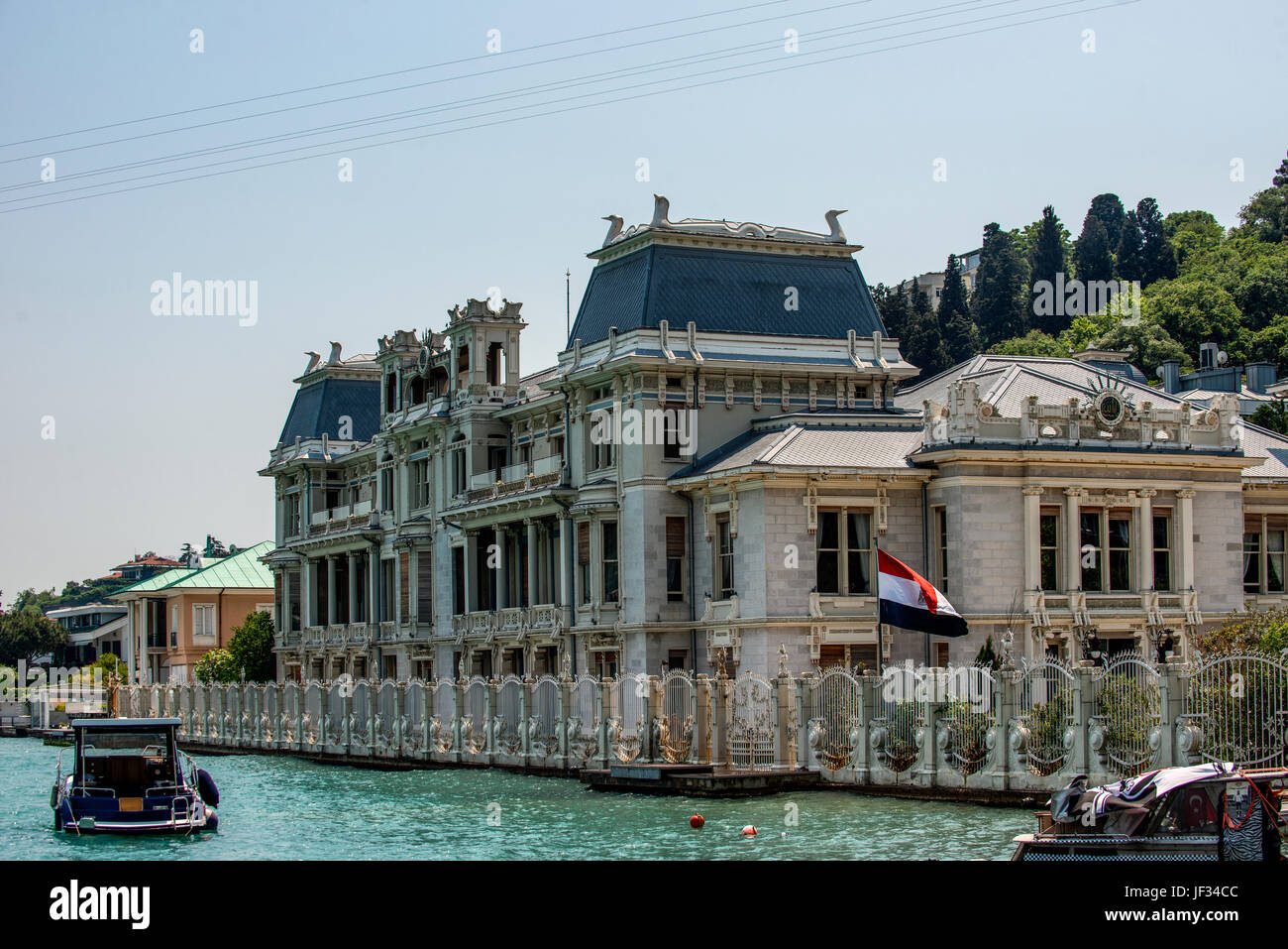 The Egyptian Embassy at Bebek in Istanbul, Turkey. Stock Photo