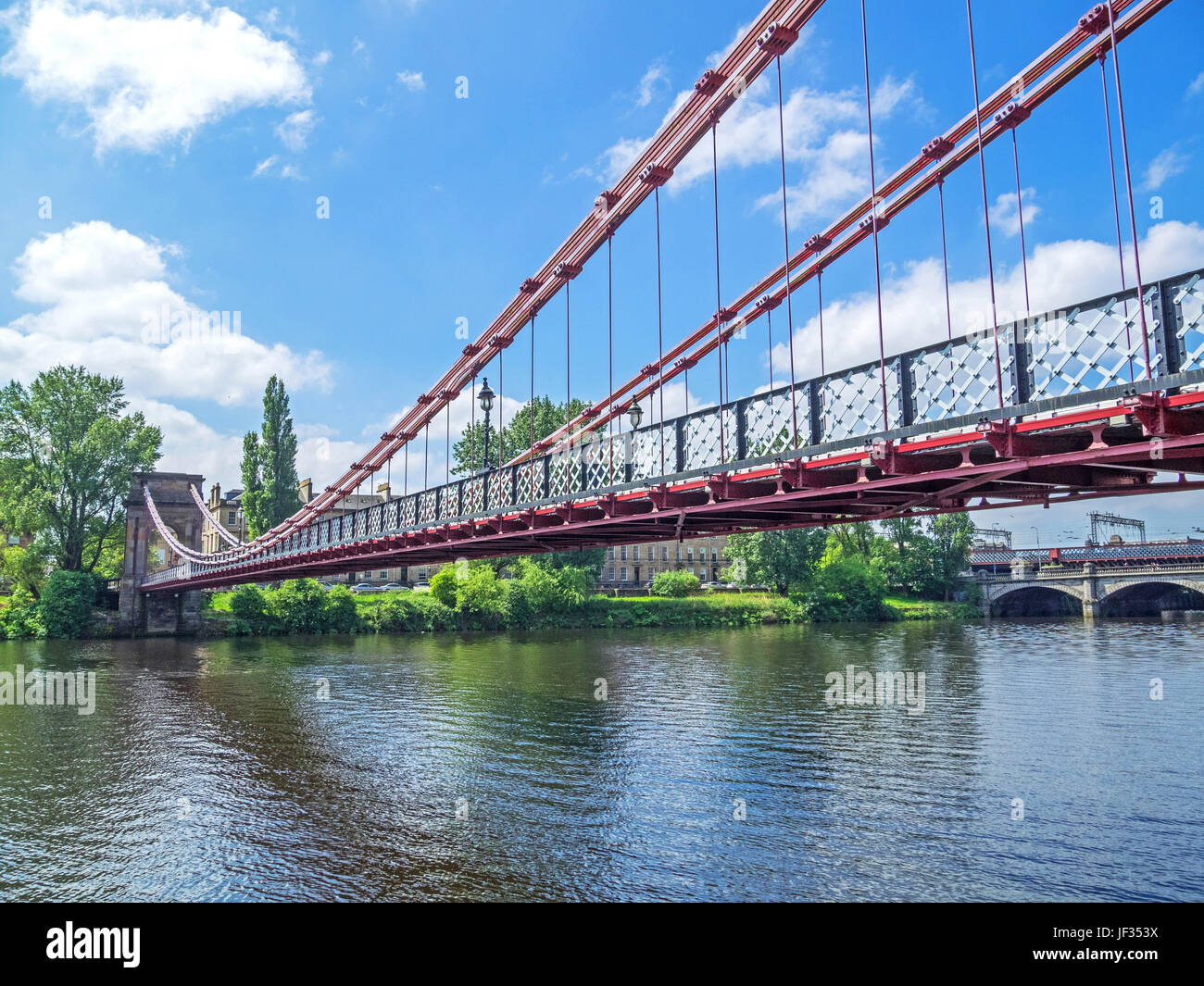 South Portland Street Suspension Bridge Glasgow Stock Photo Alamy