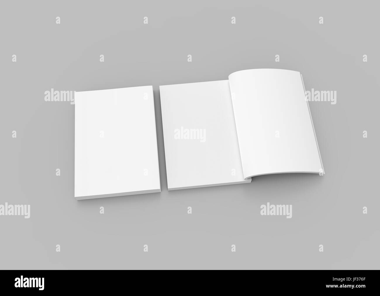 3d blank books on white background Stock Photo by ©digitalgenetics
