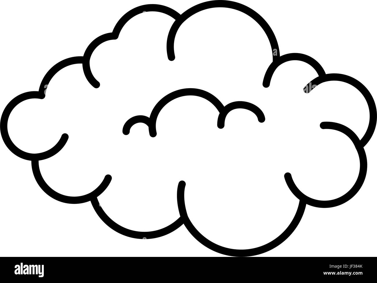 cloud icon over white background vector illustration Stock Vector Image ...
